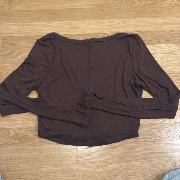 Urban Outfitters Out From Under Sweet Dreams Lounge Long Sleeve Brown Size M - Picture 5 of 5